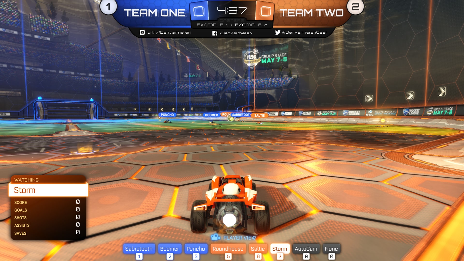 Rocket League Spectator Controls