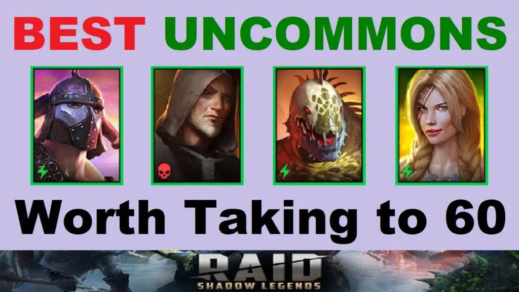 raid shadow legends common uncommon tier list